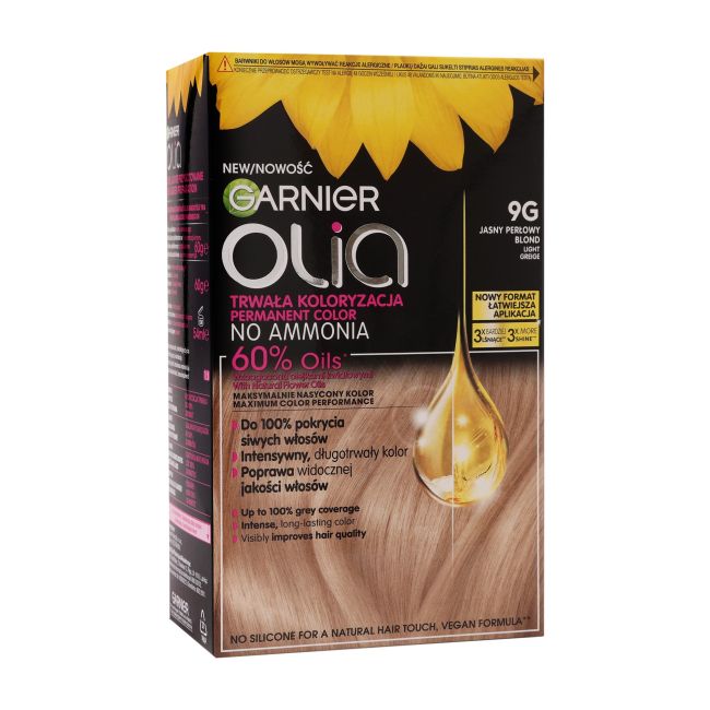 Olia перманентная краска для волос без аммиака Garnier, цвет 9g light greige
Olia перманентная краска для волос без аммиака Garnier, цвет 9g light greige