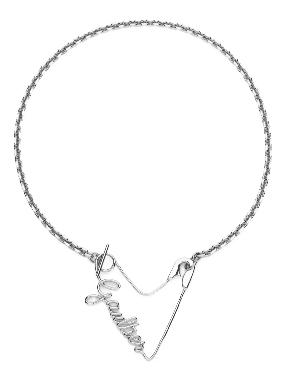 Колье с логотипом Jean Paul Gaultier, серебристый
Колье с логотипом Jean Paul Gaultier, серебристый