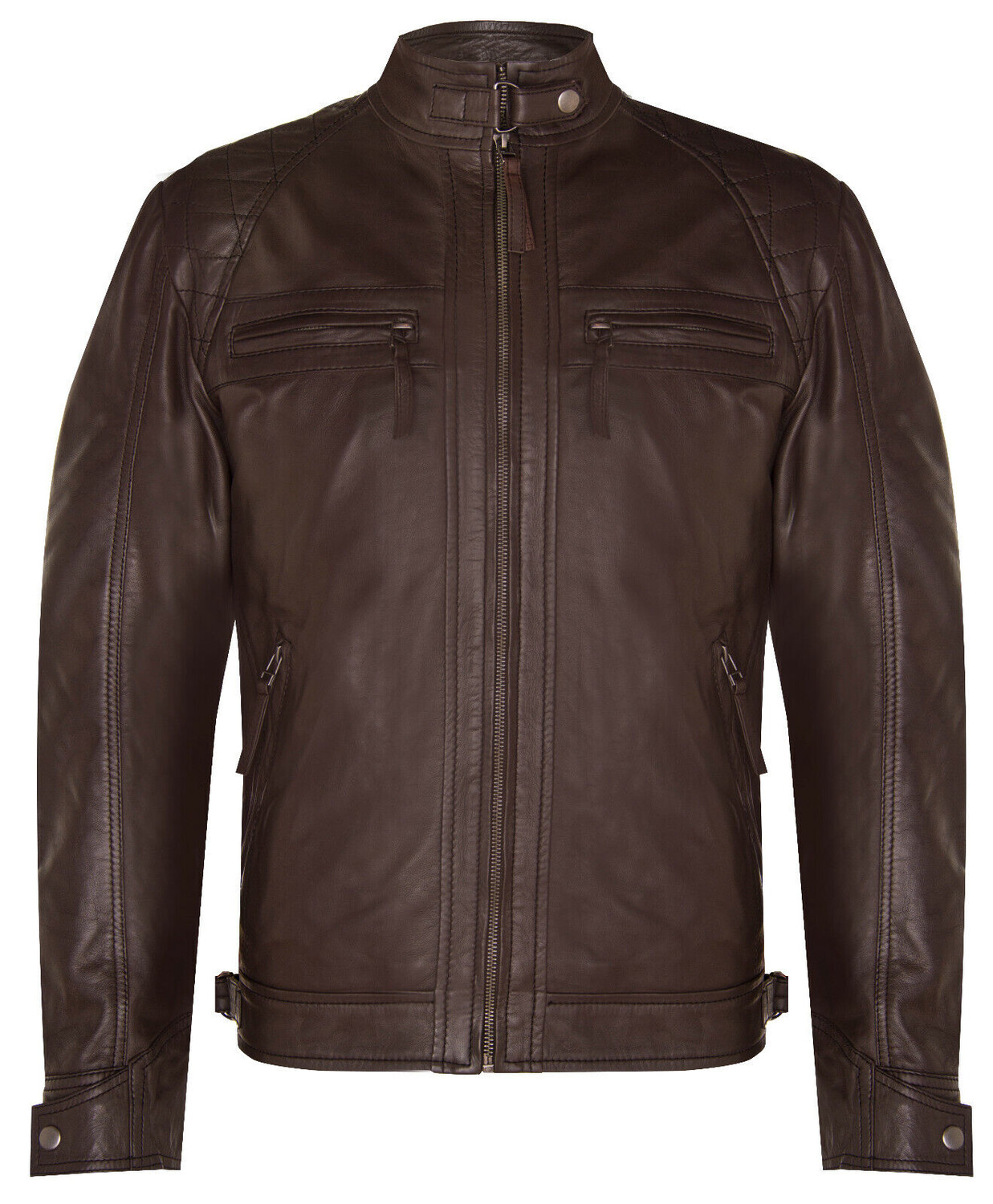 Стеганая кожаная байкерская куртка от rock racing Infinity Leather, коричневый
Стеганая кожаная байкерская куртка от rock racing Infinity Leather, коричневый