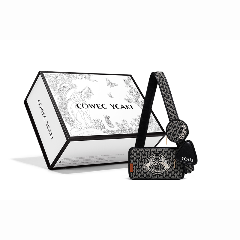 Сумка через плечо из ткани, мини-кроссбод унисекс черный COWEC YCAKI, черный жаккард 
Сумка через плечо из ткани, мини-кроссбод унисекс черный COWEC YCAKI, черный жаккард