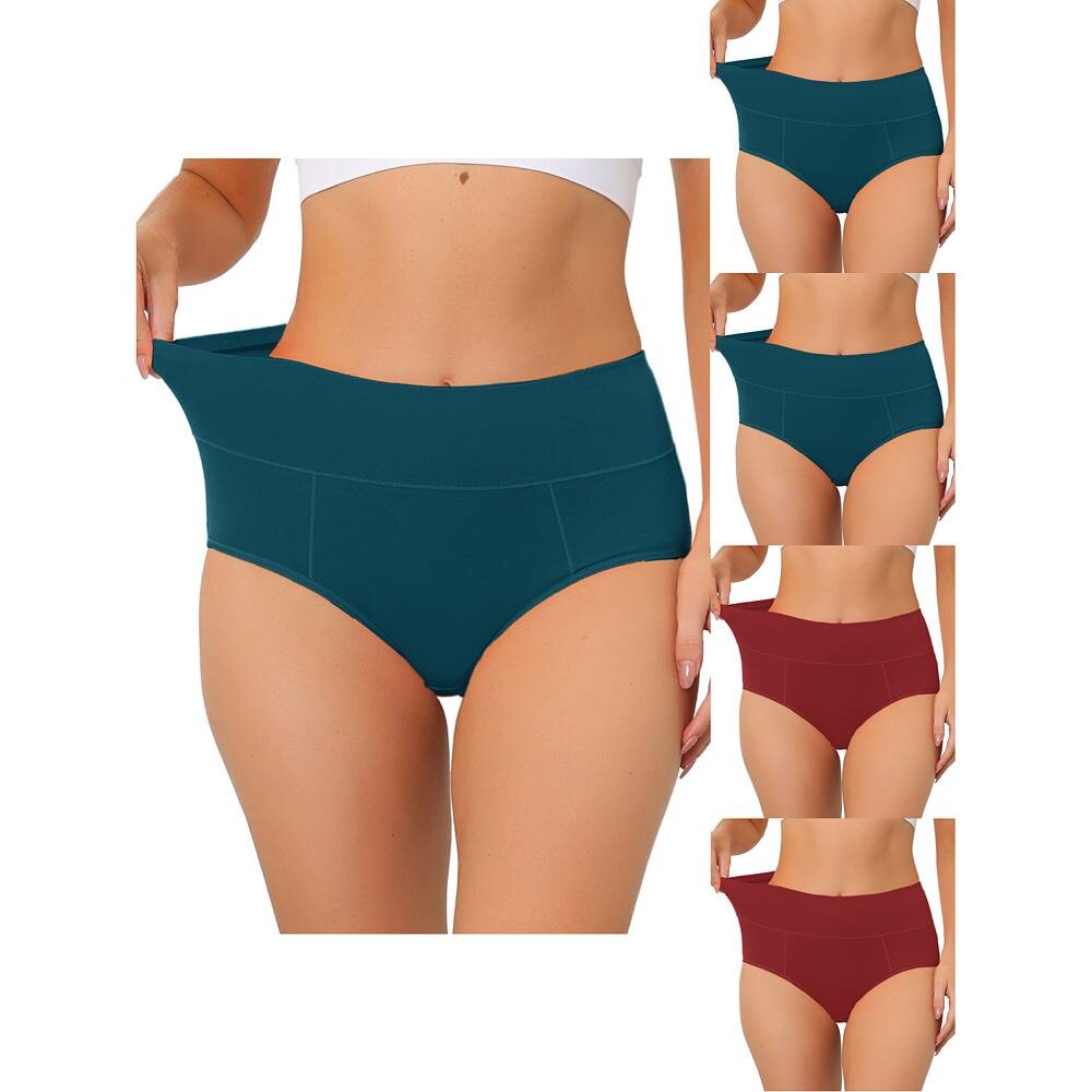 5 упаковок женского хлопкового нижнего белья с завышенной талией (доступны в размерах больших размеров), нижнего белья для контроля живота ALLEGRA K, цвет Blu Burgundy
5 упаковок женского хлопкового нижнего белья с завышенной талией (доступны в размерах больших размеров), нижнего белья для контроля живота ALLEGRA K, цвет Blu Burgundy