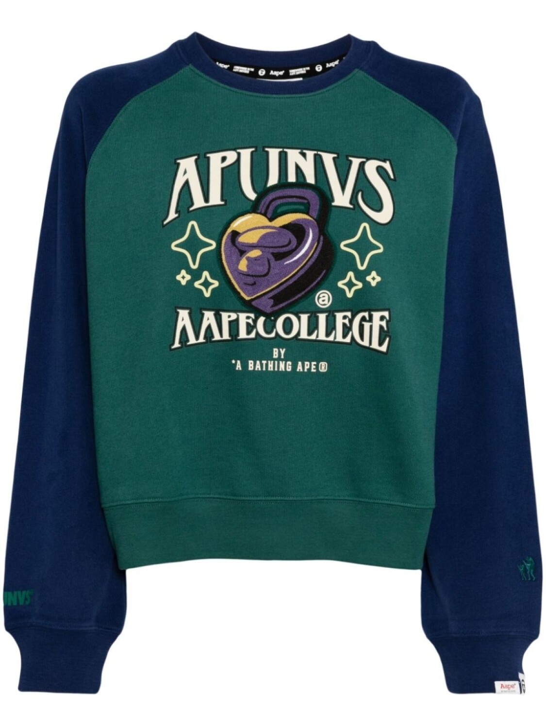 AAPE BY *A BATHING APE хлопковая толстовка с графическим принтом, зеленый
AAPE BY *A BATHING APE хлопковая толстовка с графическим принтом, зеленый