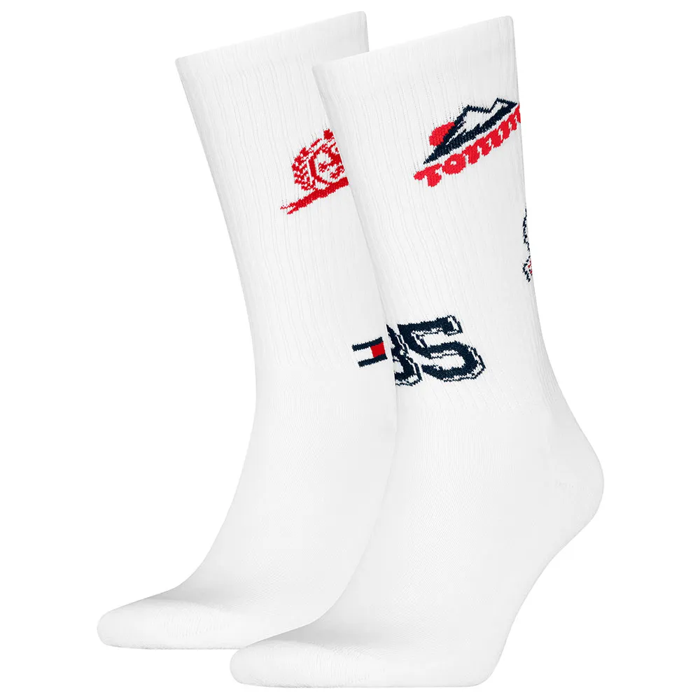 Носки 2 шт Tommy Hilfiger 701236470 crew, белый 
Носки 2 шт Tommy Hilfiger 701236470 crew, белый