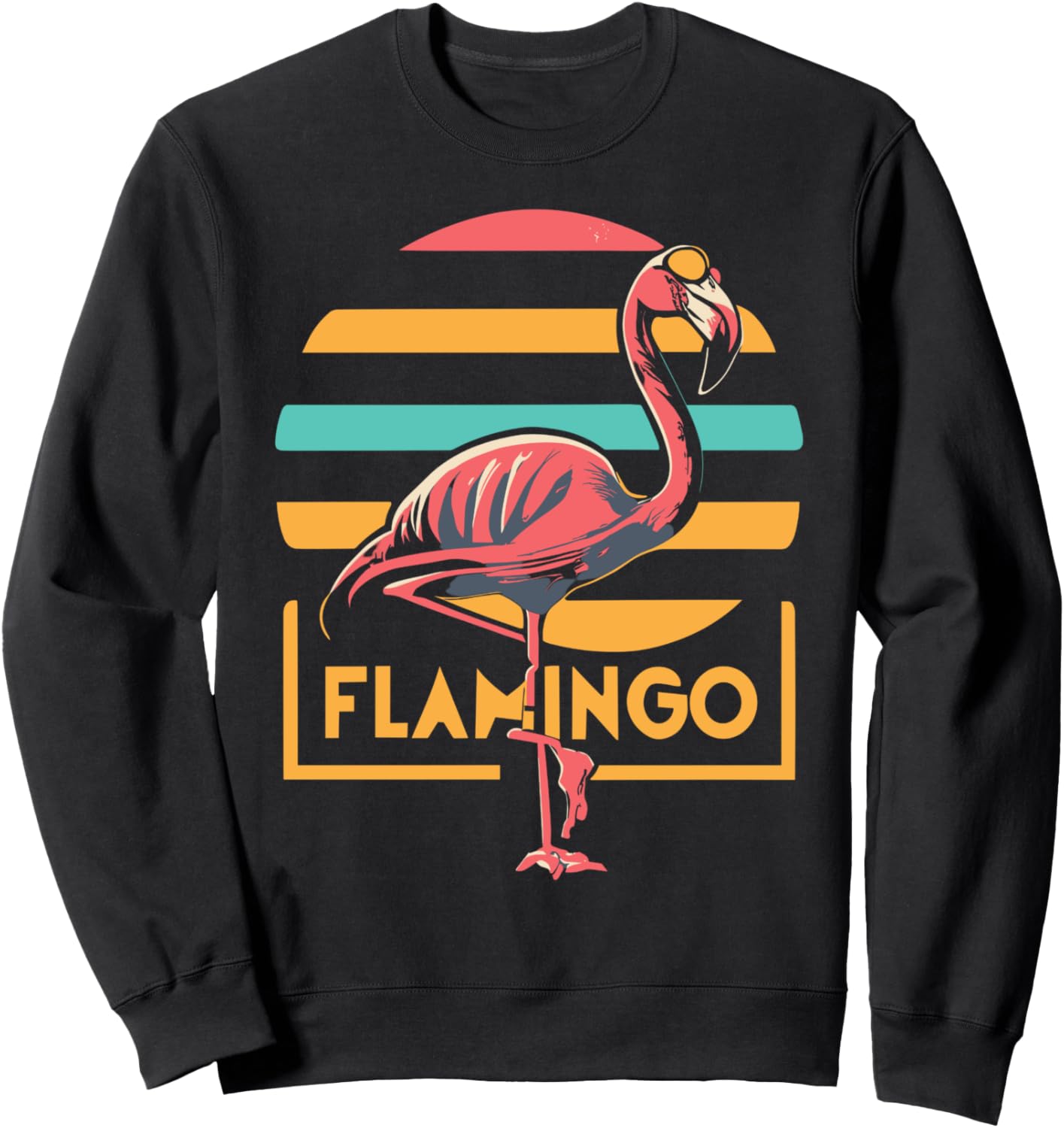 Ретро-толстовка с тропическим рисунком фламинго Flamingo Retro Sunset Co., черный
Ретро-толстовка с тропическим рисунком фламинго Flamingo Retro Sunset Co., черный