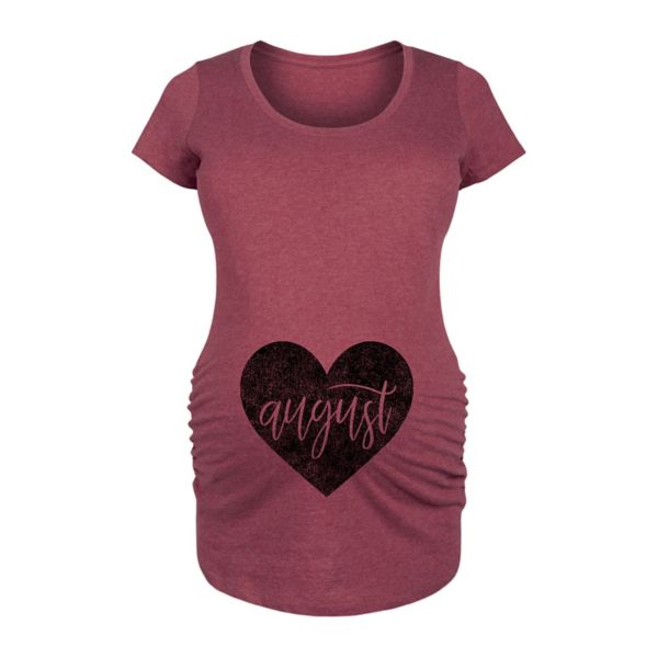 Футболка для беременных с сердечком и августовским принтом Licensed Character, красный
Футболка для беременных с сердечком и августовским принтом Licensed Character, красный