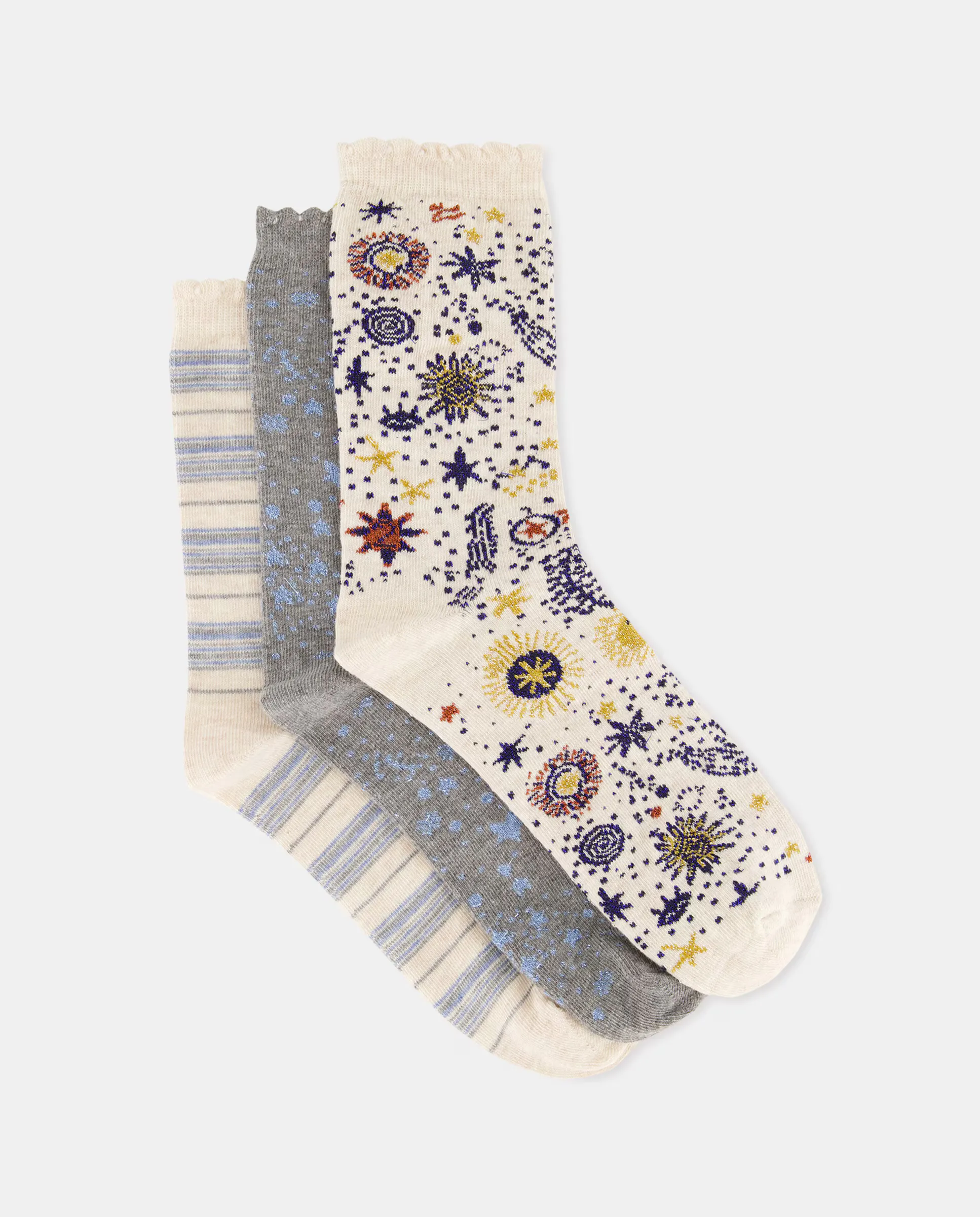 Набор из трех пар женских носков с принтом Green Coast, синий
Набор из трех пар женских носков с принтом Green Coast, синий