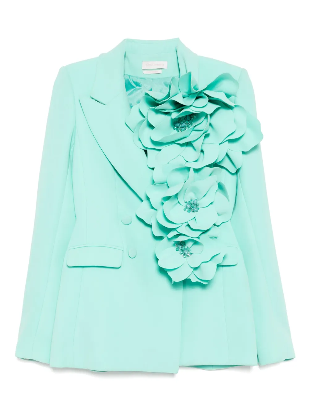 Приталенный блейзер с цветочным принтом Saiid Kobeisy, синий
Приталенный блейзер с цветочным принтом Saiid Kobeisy, синий