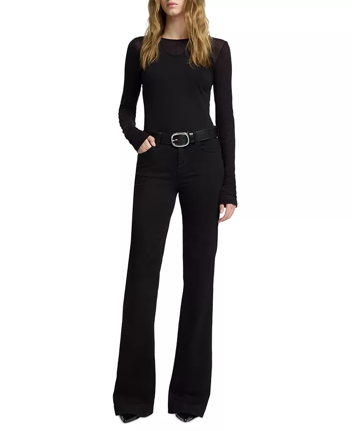 Женские джинсы Dojo Tailorless с расклешенными штанинами 7 For All Mankind, черный
Женские джинсы Dojo Tailorless с расклешенными штанинами 7 For All Mankind, черный