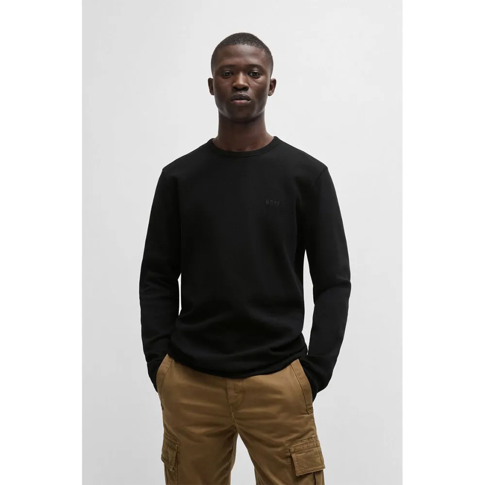 Лонгслив BOSS Tempesto, черный 
Лонгслив BOSS Tempesto, черный