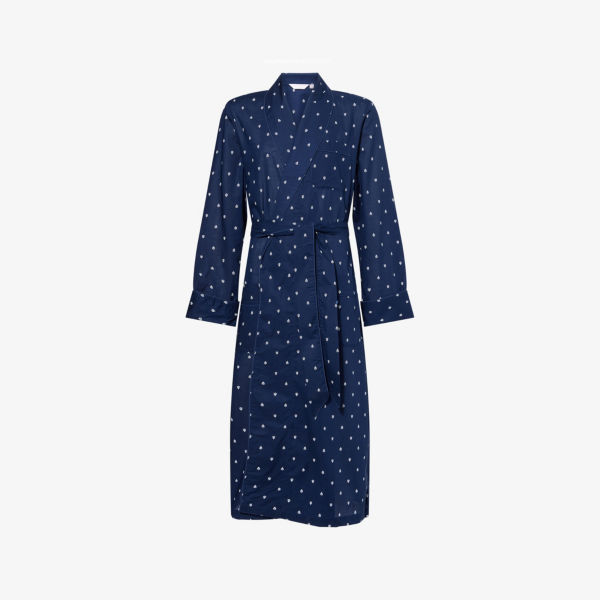 Халат Derek Rose Nelson с графическим принтом, синий
Халат Derek Rose Nelson с графическим принтом, синий