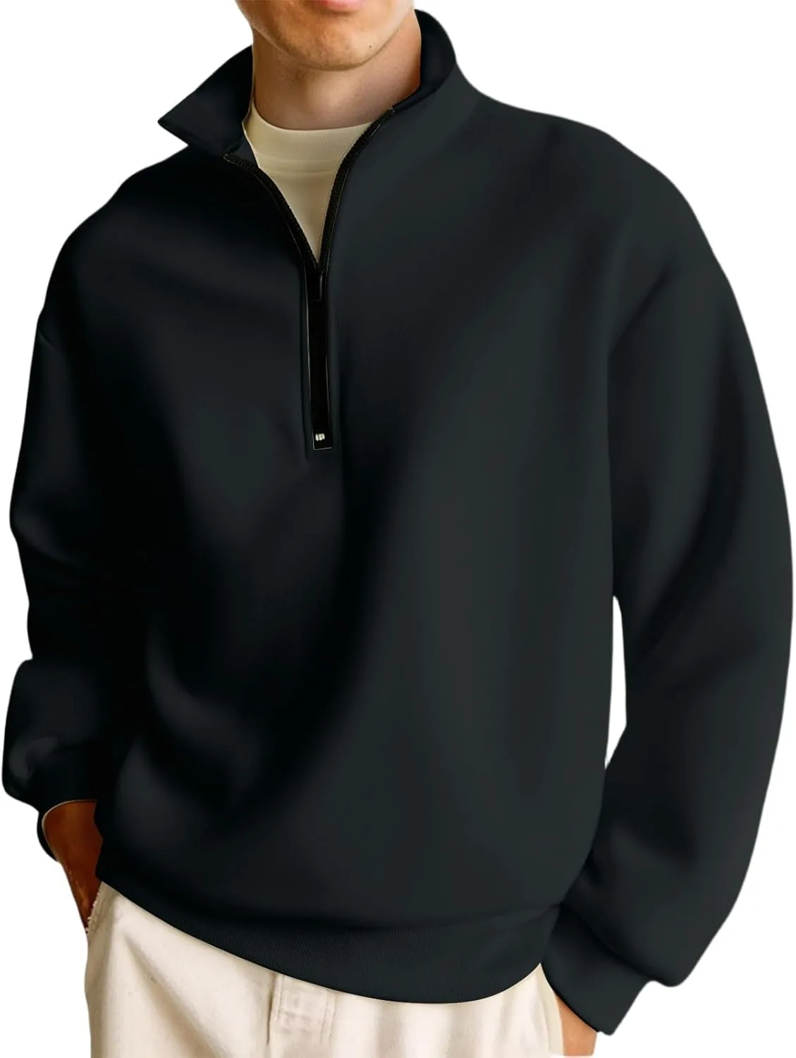 Толстовка Quarter Zip Pullover мужская флисовая с длинным рукавом
Толстовка Quarter Zip Pullover мужская флисовая с длинным рукавом