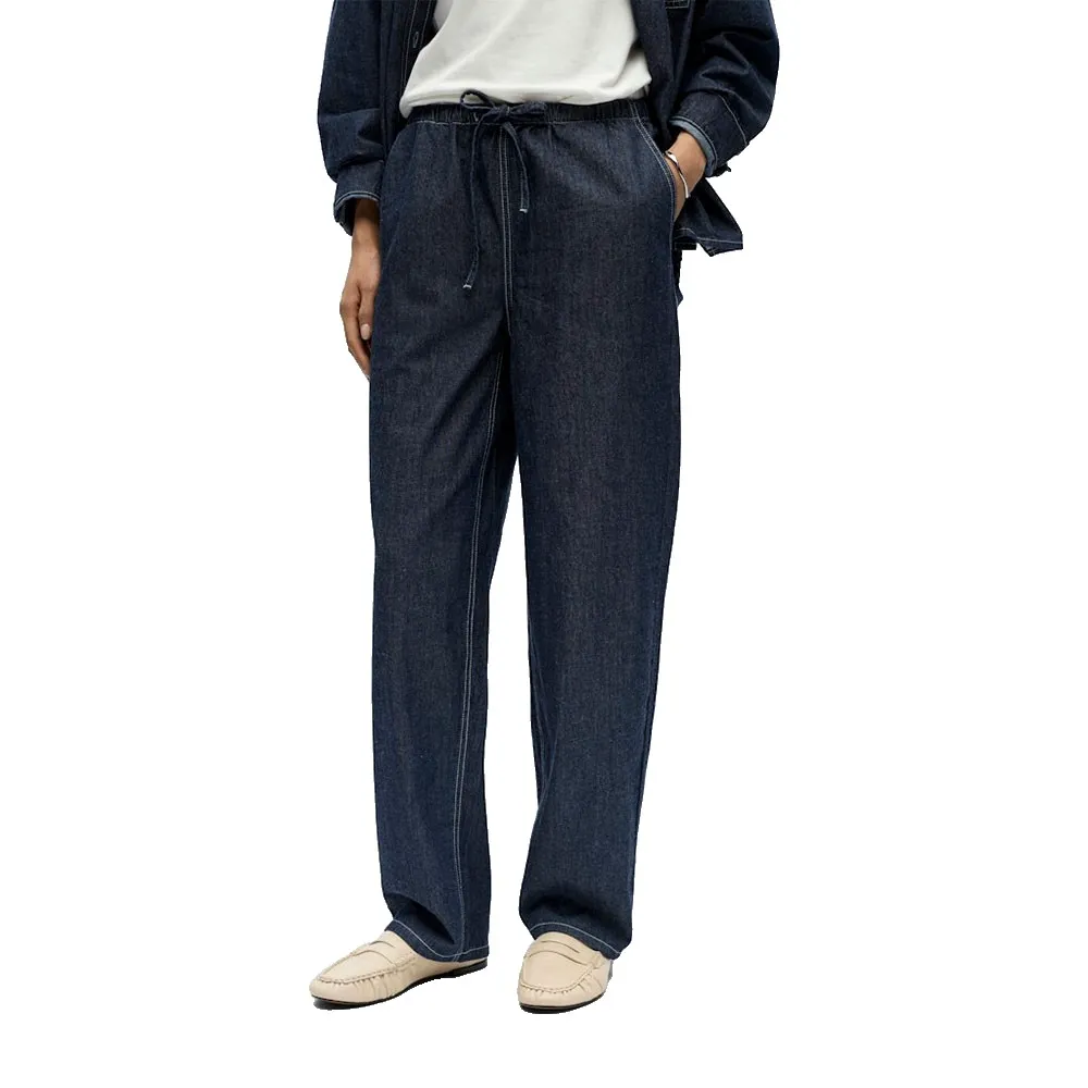 Object Gina Barrel pants, синий
Object Gina Barrel pants, синий