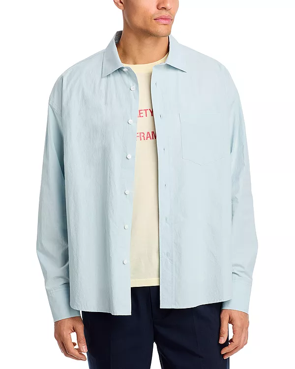 Классическая рубашка на пуговицах из архива общества X - эксклюзив Frame, синий
Классическая рубашка на пуговицах из архива общества X - эксклюзив Frame, синий