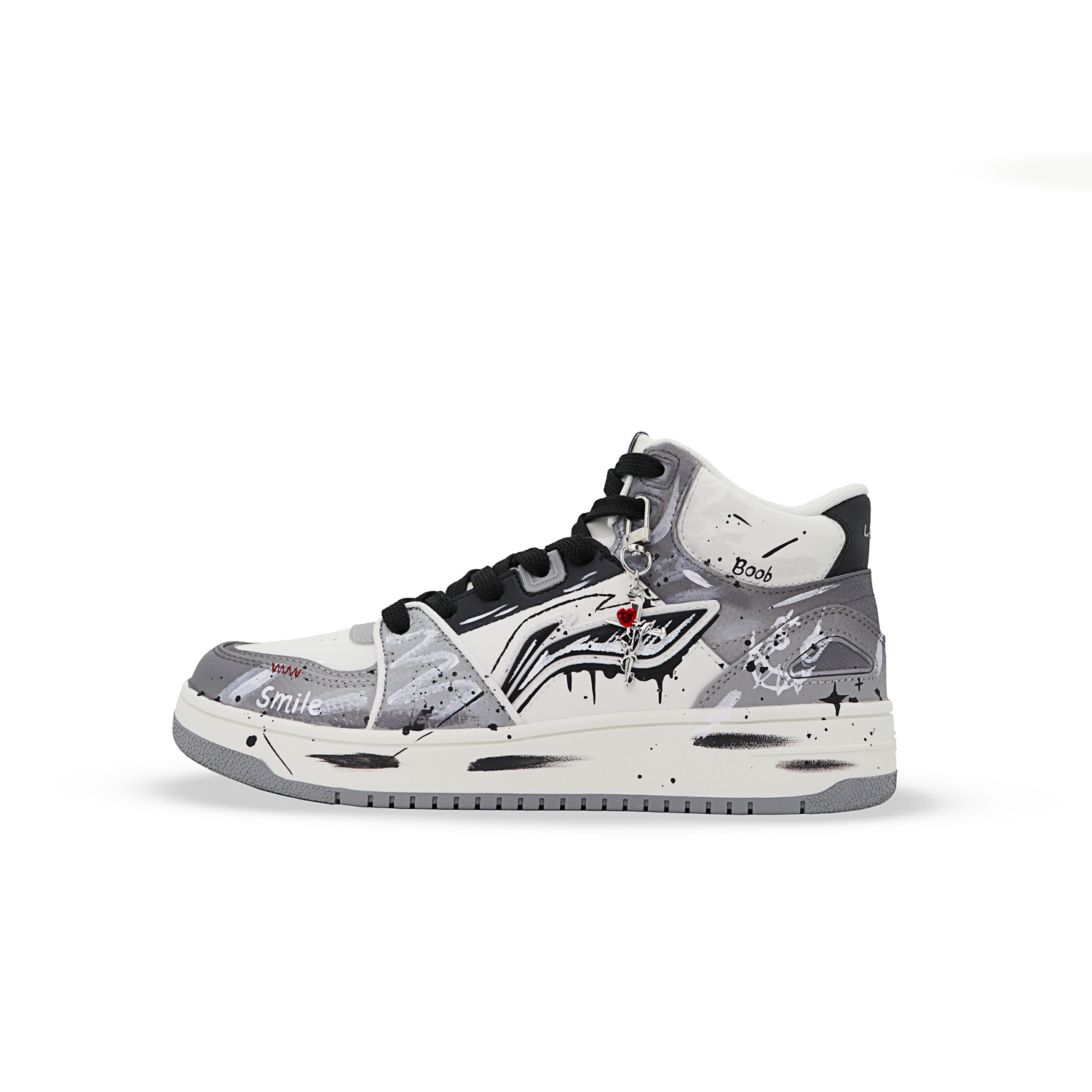 Кроссовки для скейтбординга Tianji HI Slip Resistant Cushioning Abrasion Resistant Mid top мужские LINING, черный белый
Кроссовки для скейтбординга Tianji HI Slip Resistant Cushioning Abrasion Resistant Mid top мужские LINING, черный белый