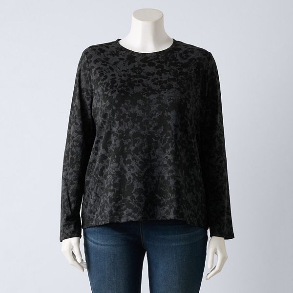 Футболка с длинным рукавом и круглым вырезом Plus size Simply Vera Vera Wang, Dark Orbit Heather
Футболка с длинным рукавом и круглым вырезом Plus size Simply Vera Vera Wang, Dark Orbit Heather