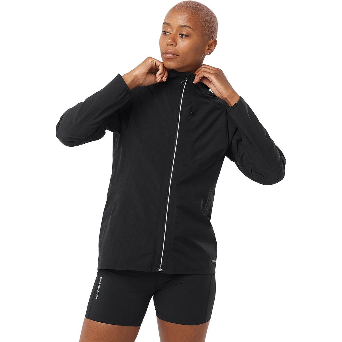 Водонепроницаемая куртка Bonatti trail Salomon, черный 
Водонепроницаемая куртка Bonatti trail Salomon, черный