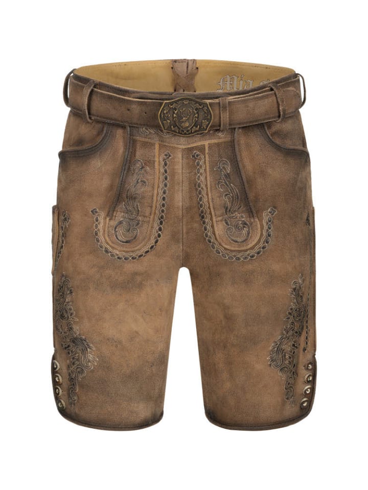 Nübler Короткие кожаные брюки Лютера коричневого цвета
Nübler Короткие кожаные брюки Лютера коричневого цвета