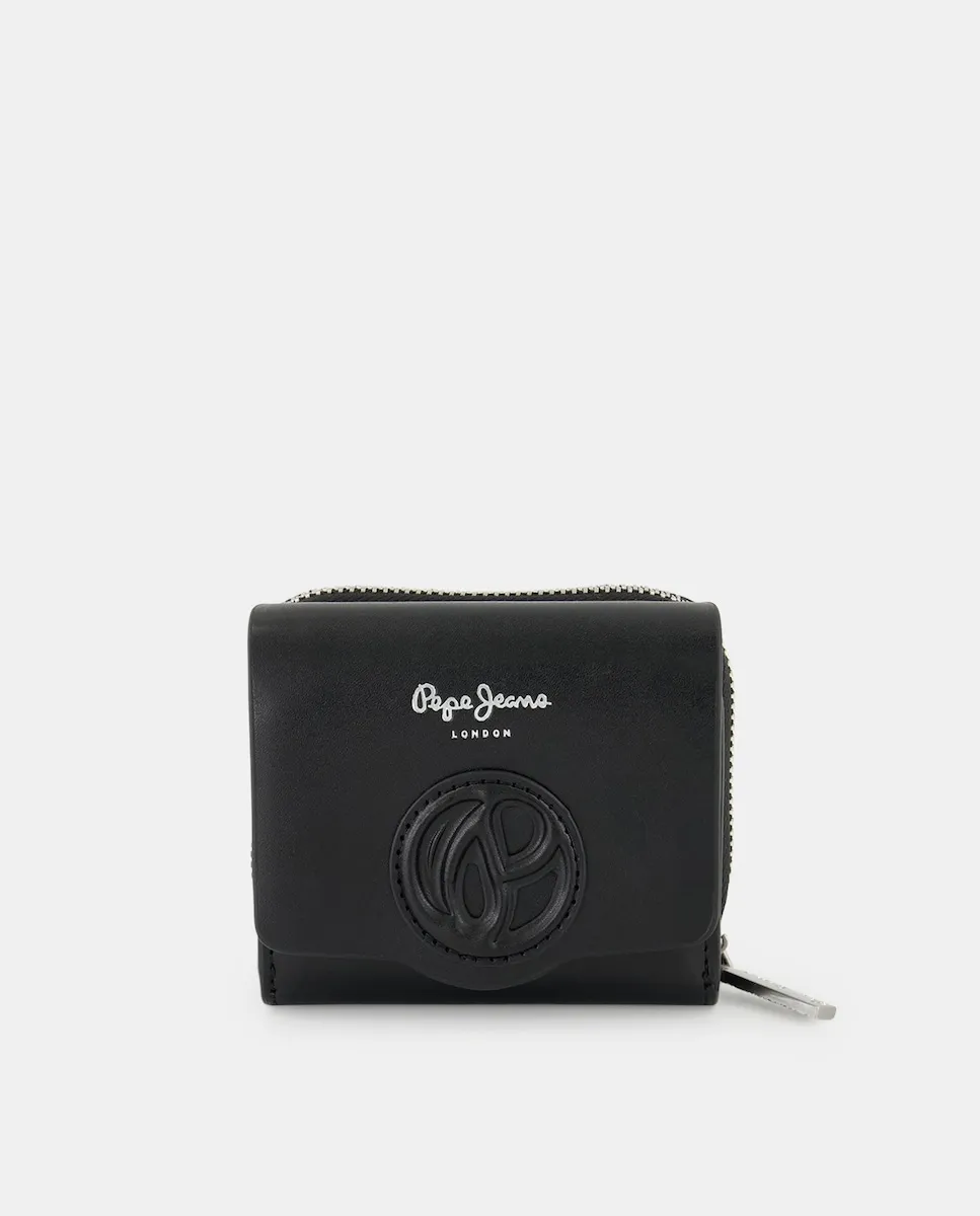 Женский кошелек с клапаном и логотипом-монограммой «P» на передней части Pepe Jeans, черный
Женский кошелек с клапаном и логотипом-монограммой «P» на передней части Pepe Jeans, черный
