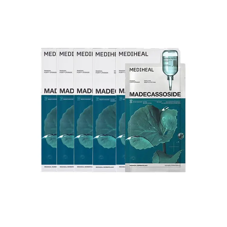 MEIDIHUIER Centella Asiatica восстанавливающая маска для лица стабилизирующая увлажняющая MEDIHEAL, 4pcs/box*5
MEIDIHUIER Centella Asiatica восстанавливающая маска для лица стабилизирующая увлажняющая MEDIHEAL, 4pcs/box*5