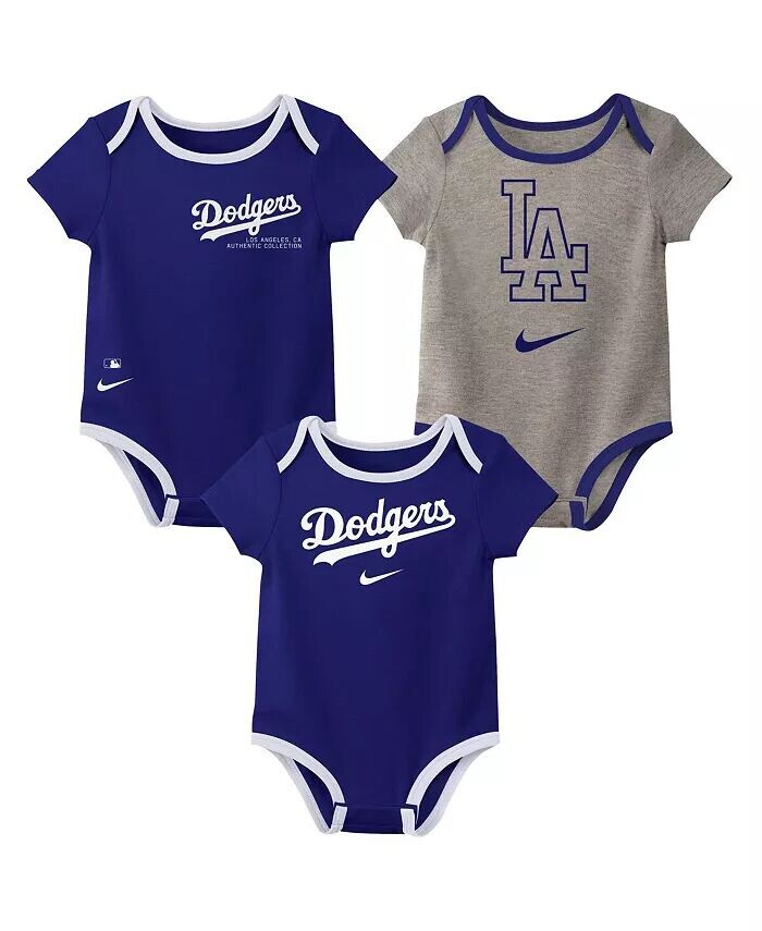 Комплект из трех боди для мальчиков и девочек Los Angeles Dodgers Authentic Collection Nike
Комплект из трех боди для мальчиков и девочек Los Angeles Dodgers Authentic Collection Nike