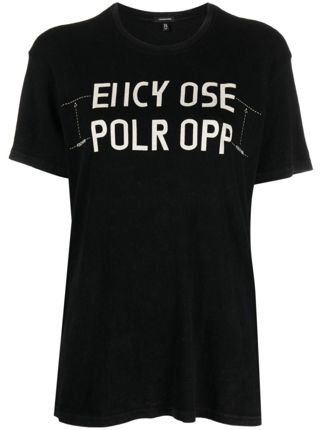 R13 футболка с надписью, черный 
R13 футболка с надписью, черный