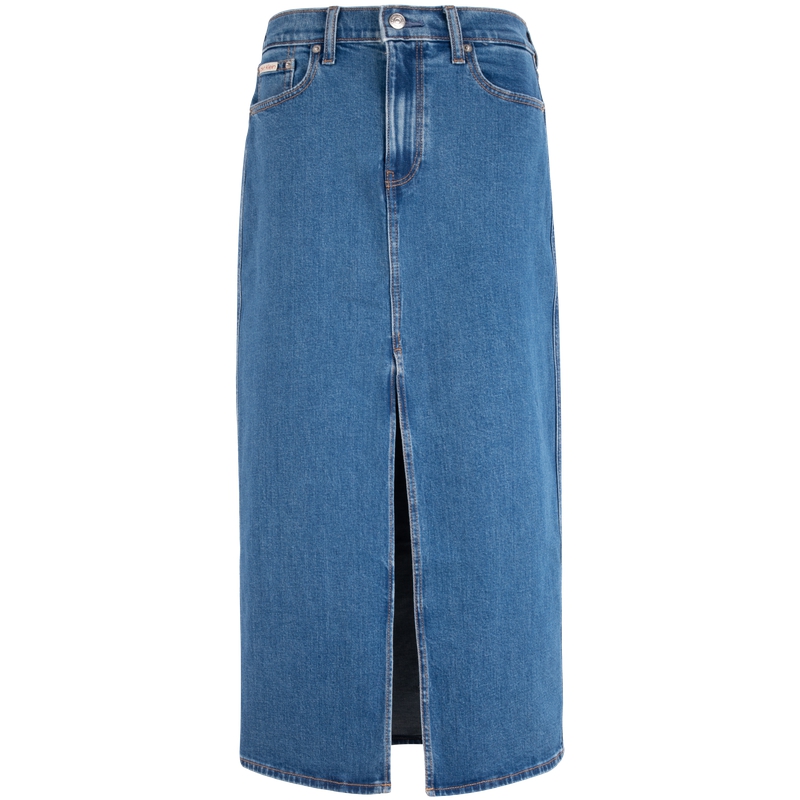 Кальвин Кляйн Деним Длинная юбка женская джинсовая синяя 
Кальвин Кляйн Деним Длинная юбка женская джинсовая синяя