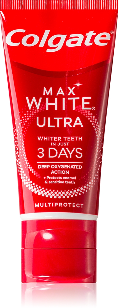 Отбеливающая зубная паста Max White Ultra Multi Protect Colgate, 50 мл
Отбеливающая зубная паста Max White Ultra Multi Protect Colgate, 50 мл