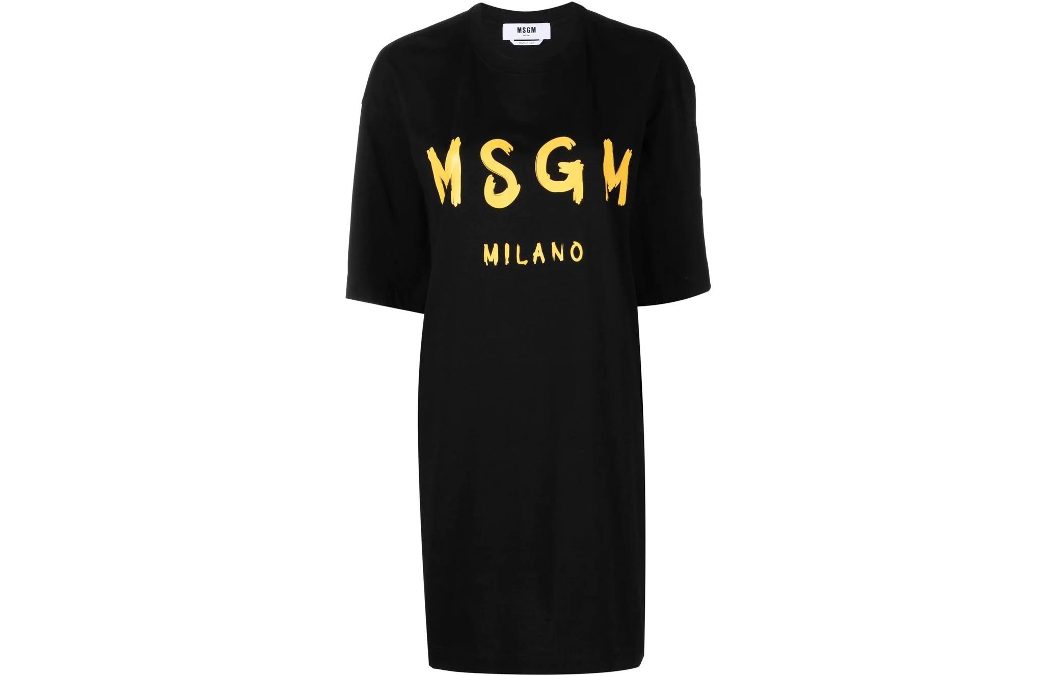 MSGM Женское черное платье с короткими рукавами
MSGM Женское черное платье с короткими рукавами