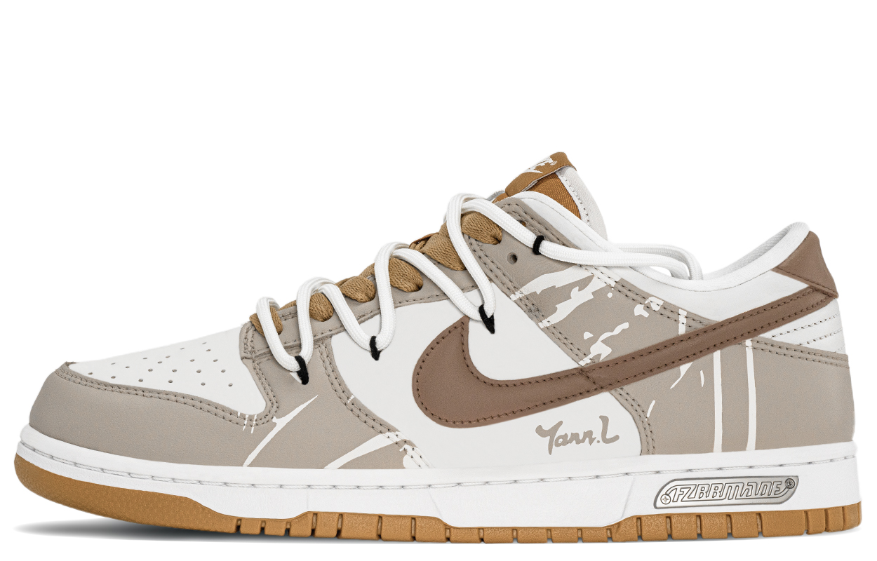 Nike Низкие нескользящие скейтерские кроссовки Dunk для мужчин, белые и коричневые
Nike Низкие нескользящие скейтерские кроссовки Dunk для мужчин, белые и коричневые