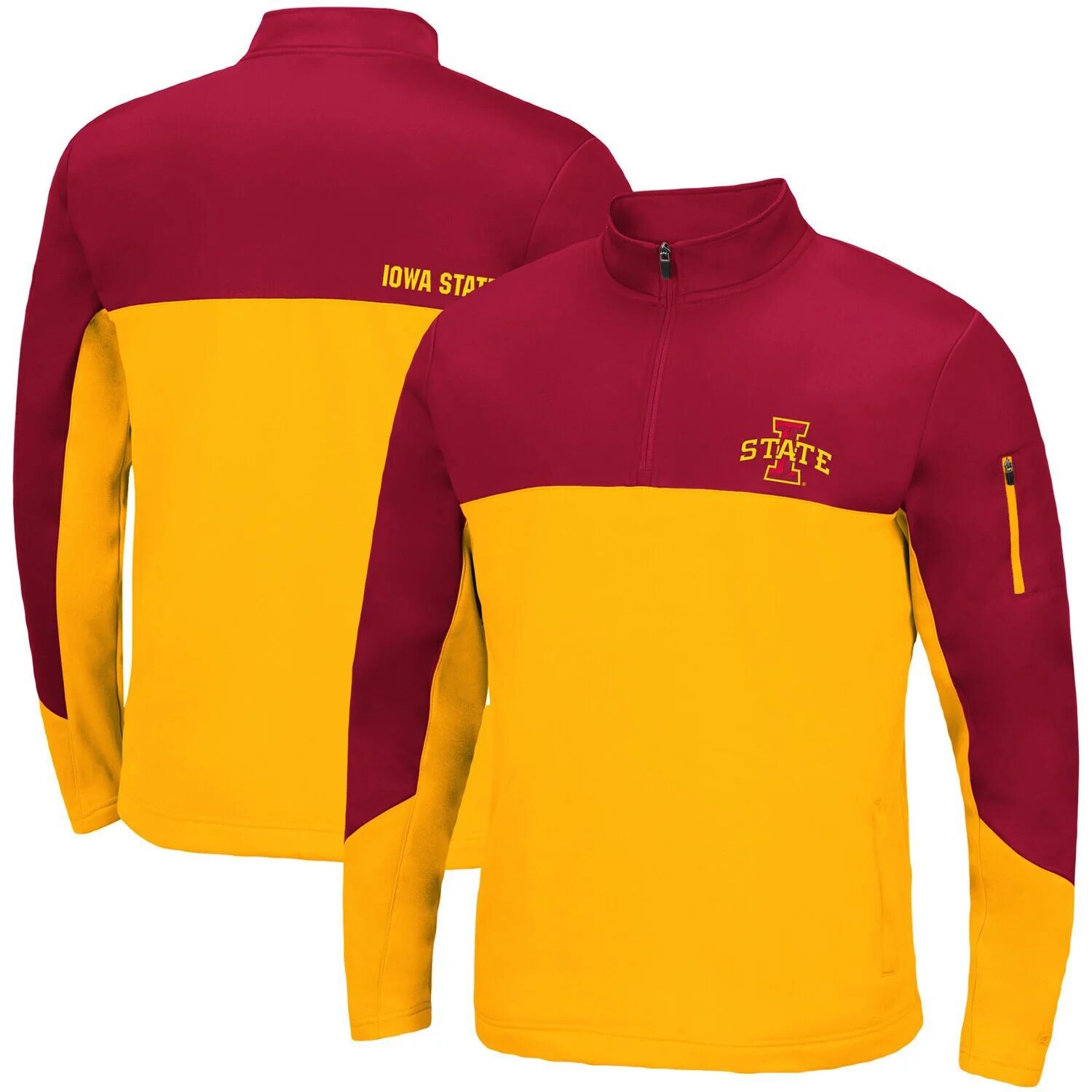 Мужская куртка Cardinal/Gold Iowa State Cyclones Triple Dog Dare с молнией четверти Colosseum
Мужская куртка Cardinal/Gold Iowa State Cyclones Triple Dog Dare с молнией четверти Colosseum
