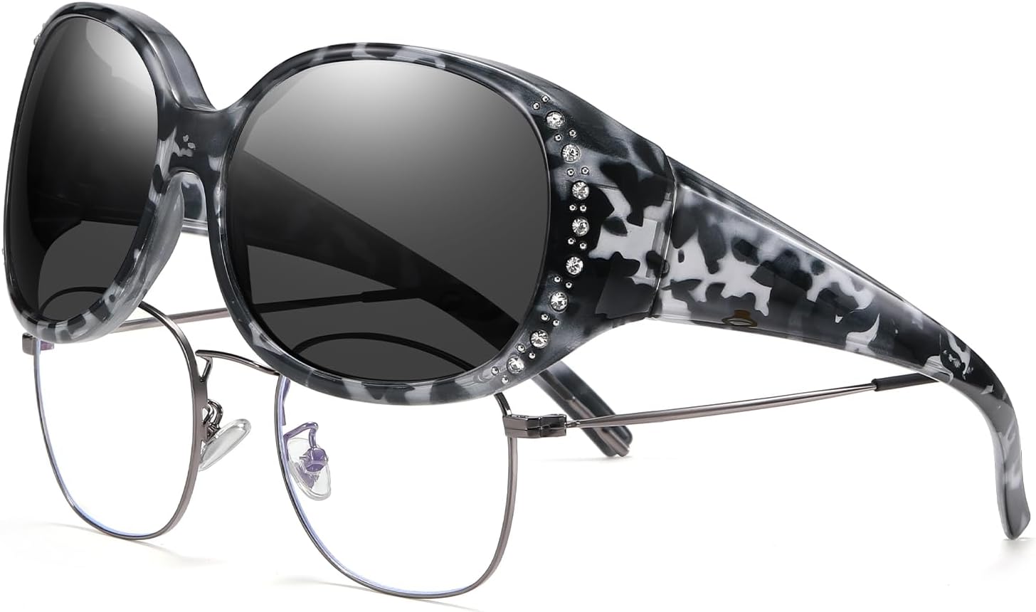 Очки для вождения в ночное время HAOLOTA, женские, надеваются поверх обычных очков, поляризованные линзы желтого цвета с антибликовым покрытием для ночного использования, S01 Grey Tortoise Frame Grey Lens
Очки для вождения в ночное время HAOLOTA, женские, надеваются поверх обычных очков, поляризованные линзы желтого цвета с антибликовым покрытием для ночного использования, S01 Grey Tortoise Frame Grey Lens