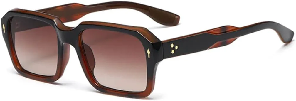 Винтажные квадратные женские солнцезащитные очки, модные двухцветные мужские очки в стиле панк с заклепками, градиентные, UV400 UATXTAU, Brown Tea Gradient
Винтажные квадратные женские солнцезащитные очки, модные двухцветные мужские очки в стиле панк с заклепками, градиентные, UV400 UATXTAU, Brown Tea Gradient