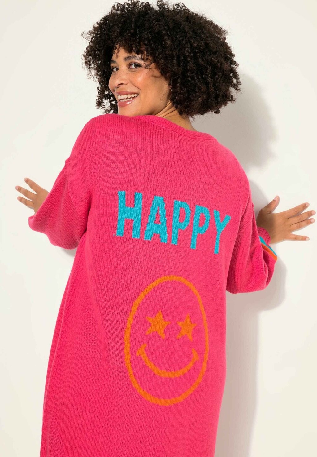 Кардиган LONG OPEN FRONT SMILEY ON THE BACK Angel of Style, розовый
Кардиган LONG OPEN FRONT SMILEY ON THE BACK Angel of Style, розовый