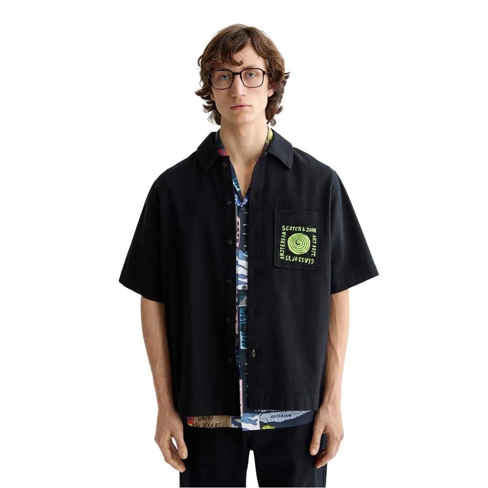 Рубашка с коротким рукавом Scotch & Soda Structured, черный
Рубашка с коротким рукавом Scotch & Soda Structured, черный