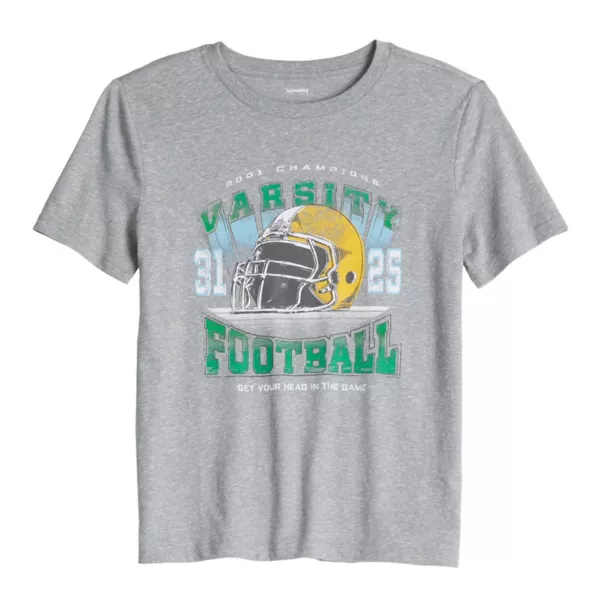 Футболка с коротким рукавом и принтом для мальчиков 8-20 лет на каждый день Sonoma Goods For Life, цвет silver football 
Футболка с коротким рукавом и принтом для мальчиков 8-20 лет на каждый день Sonoma Goods For Life, цвет silver football