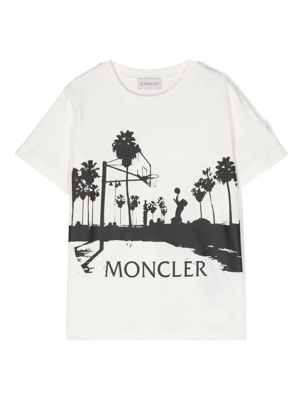 Футболка с графичным принтом Moncler Enfant, белый
Футболка с графичным принтом Moncler Enfant, белый