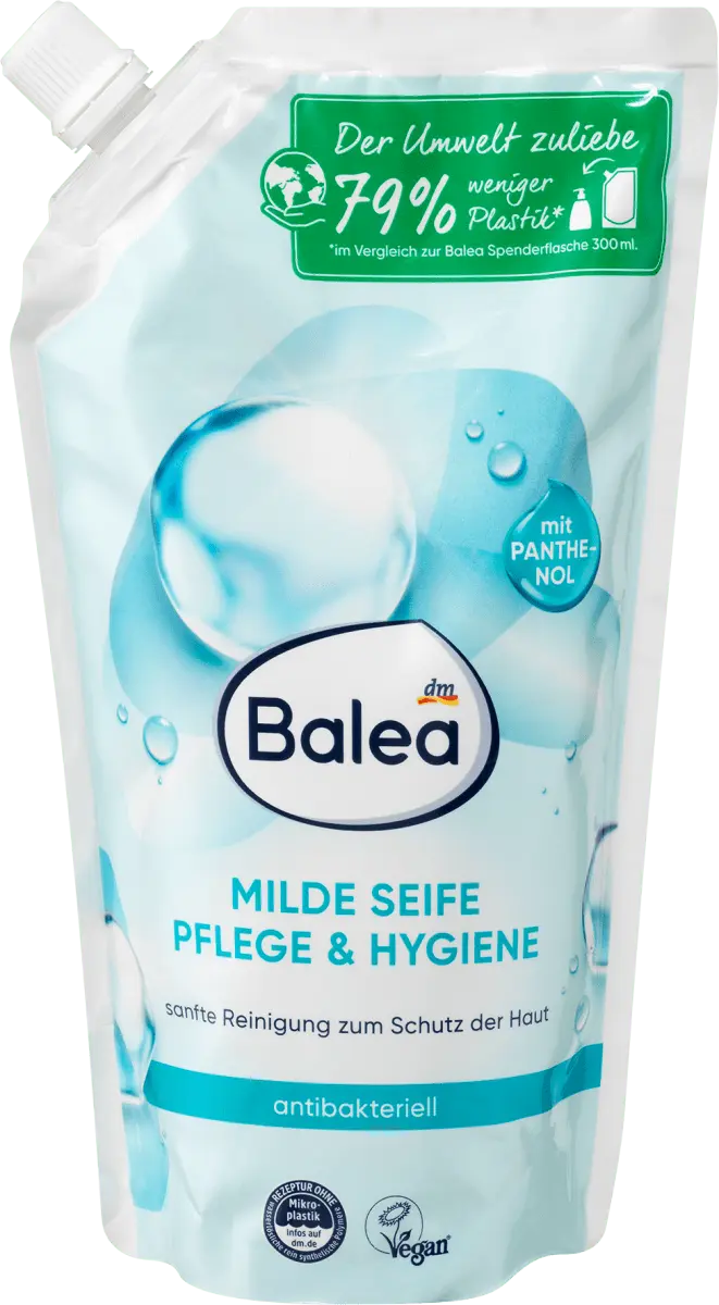 Жидкое мыло мягкое мыло для ухода и ухода Гигиенический антибактериальный сменная упаковка 500мл Balea
Жидкое мыло мягкое мыло для ухода и ухода Гигиенический антибактериальный сменная упаковка 500мл Balea