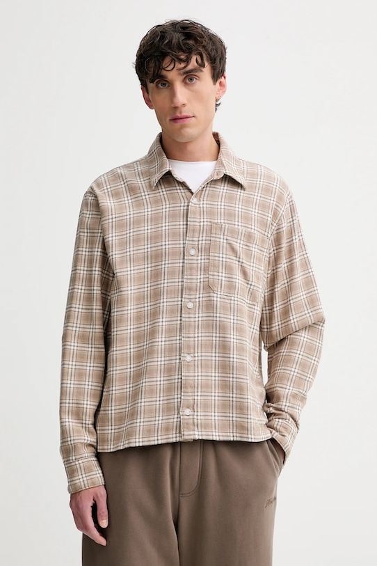 Хлопковая рубашка Hollister Co., бежевый
Хлопковая рубашка Hollister Co., бежевый
