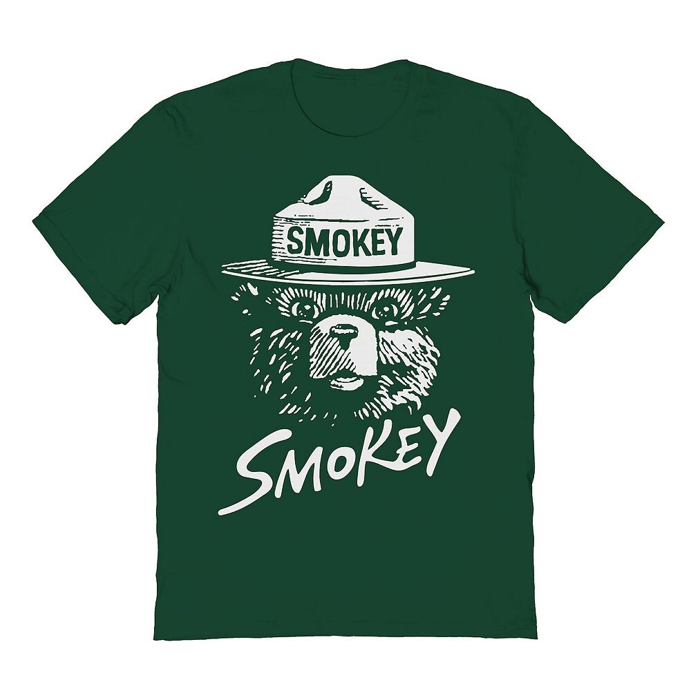Мужская футболка с рисунком белого цвета Smokey The Bear Licensed Character, зеленый
Мужская футболка с рисунком белого цвета Smokey The Bear Licensed Character, зеленый