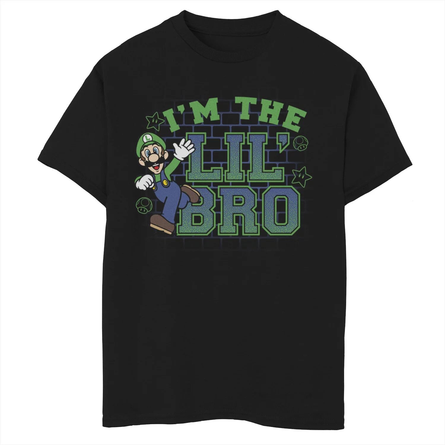 Футболка с графическим рисунком «I’m the Lil' Bro Luigi» для мальчиков 8–20 лет, Nintendo Super Mario, с темным текстом Licensed Character
Футболка с графическим рисунком «I’m the Lil' Bro Luigi» для мальчиков 8–20 лет, Nintendo Super Mario, с темным текстом Licensed Character