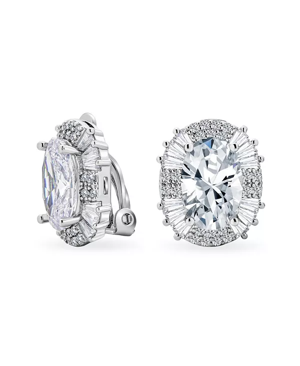 Серьги-Клипсы в стиле ар-деко для торжественной праздничной вечеринки с крупными овальными прозрачными кубическими циркониями огранки «багет» с ореолом из кубического циркония, не прокалываемые Bling Jewelry, clear
Серьги-Клипсы в стиле ар-деко для торжественной праздничной вечеринки с крупными овальными прозрачными кубическими циркониями огранки «багет» с ореолом из кубического циркония, не прокалываемые Bling Jewelry, clear