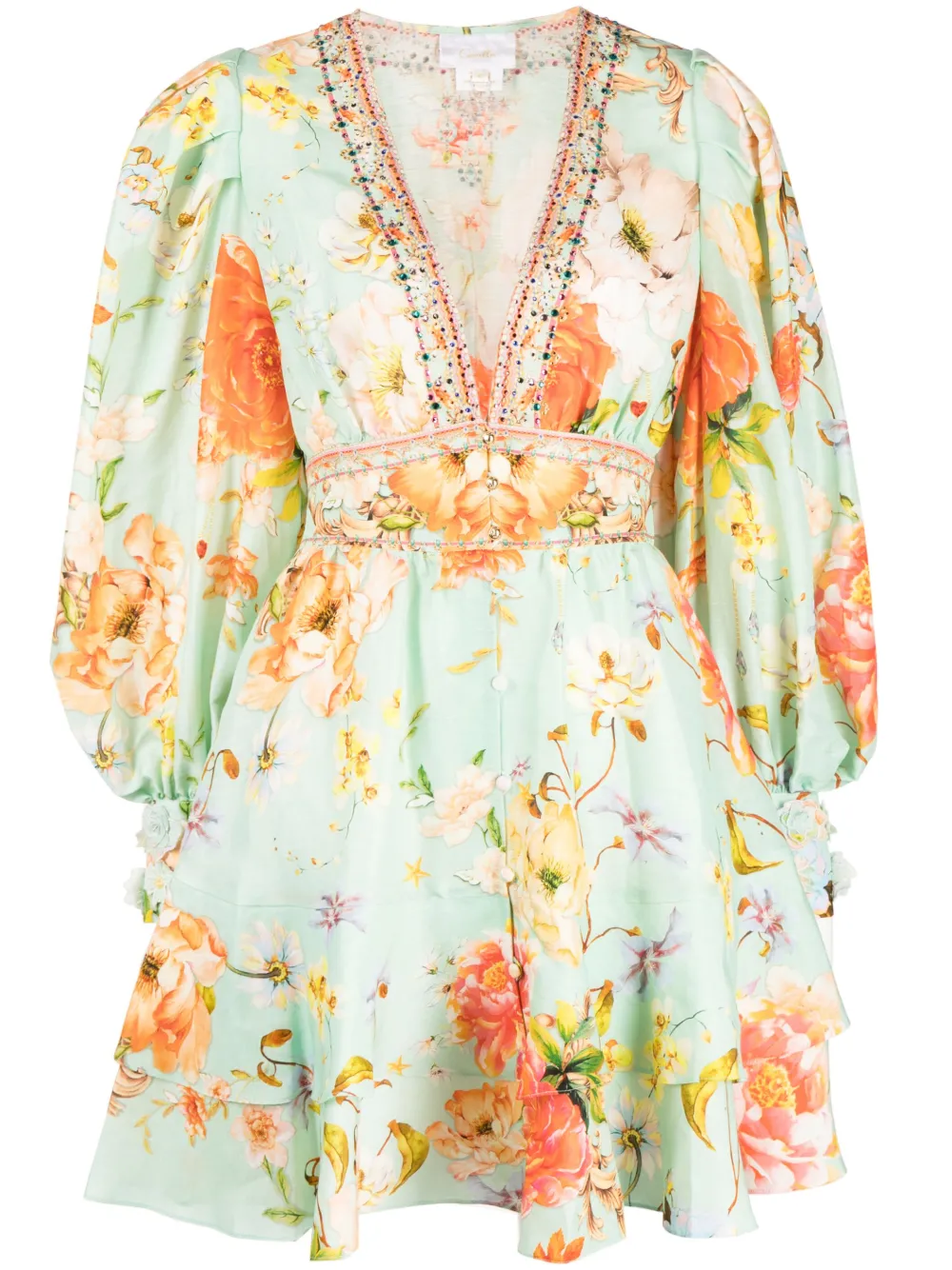 Платье с цветочным принтом Camilla, зеленый
Платье с цветочным принтом Camilla, зеленый
