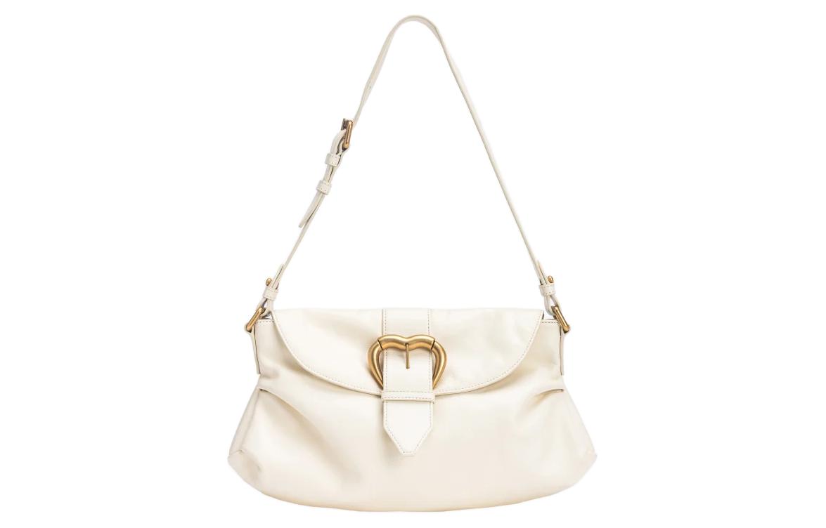 PINKO Кожаная женская сумка через плечо экрю
PINKO Кожаная женская сумка через плечо экрю