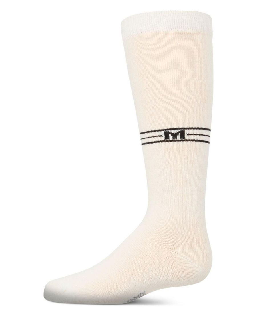 Детские хлопковые эластичные носки до колена с разноцветными полосками и графическим рисунком "M" MeMoi, Winter white
Детские хлопковые эластичные носки до колена с разноцветными полосками и графическим рисунком "M" MeMoi, Winter white
