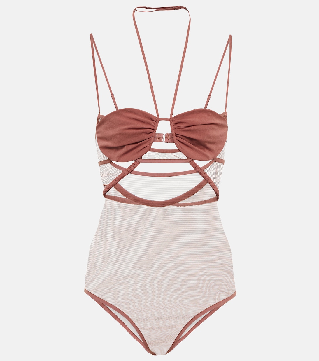 Боди из тюля с вырезом Nensi Dojaka, Mocha
Боди из тюля с вырезом Nensi Dojaka, Mocha