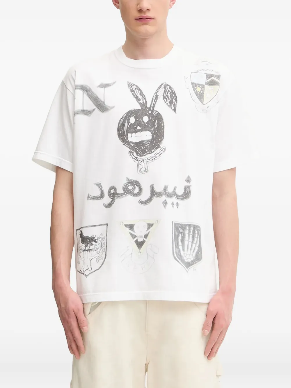 Футболка с графичным принтом Neighborhood, белый
Футболка с графичным принтом Neighborhood, белый