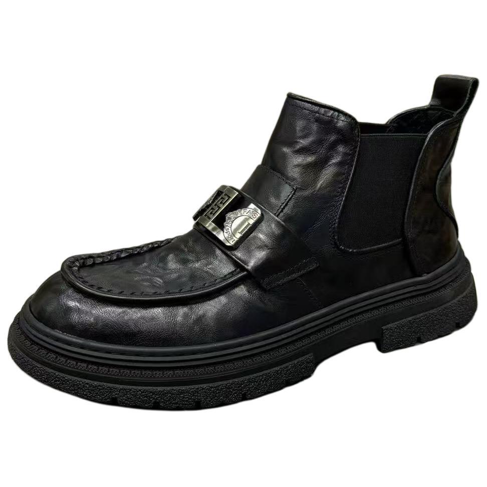 Mo Xu Челси ботинки мужские черные с подкладкой из черного флиса, цвет Black Fleece-Lined
Mo Xu Челси ботинки мужские черные с подкладкой из черного флиса, цвет Black Fleece-Lined