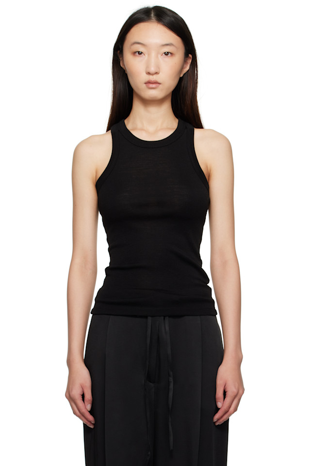 Мериносовая майка-танк с рейсербэком Róhe, черный
Мериносовая майка-танк с рейсербэком Róhe, черный