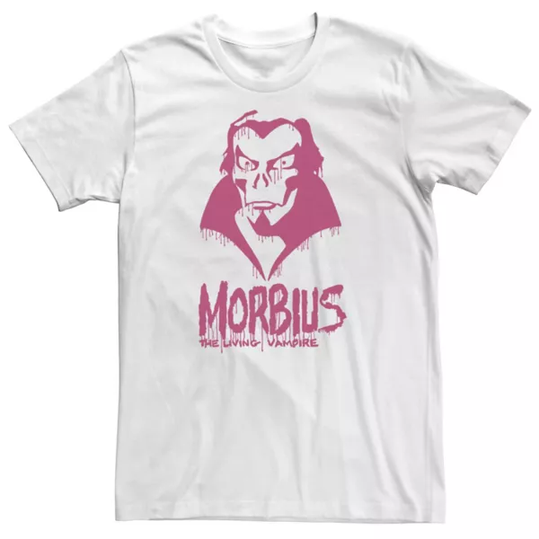 Футболка с принтом «Морбиус, живой вампир» от Big & Tall Marvel Licensed Character, белый
Футболка с принтом «Морбиус, живой вампир» от Big & Tall Marvel Licensed Character, белый