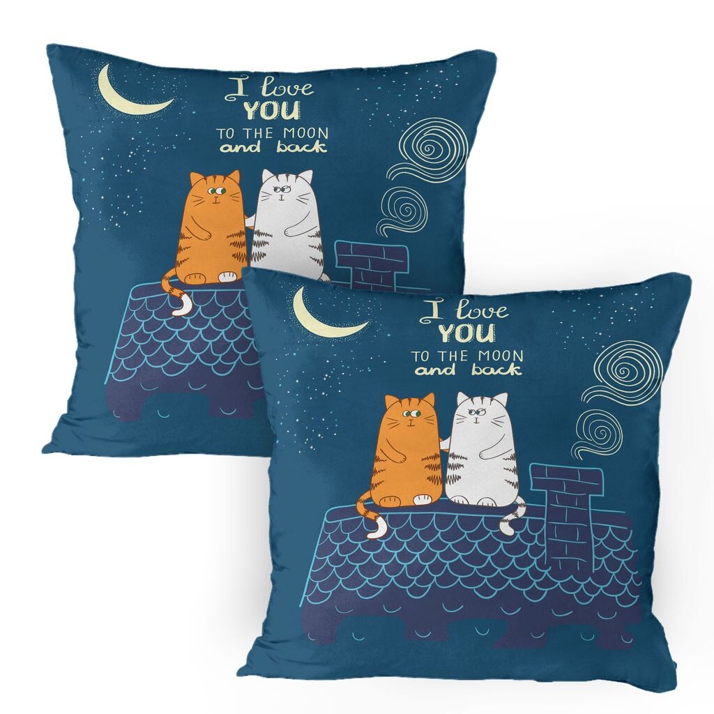 ABAKUHAUS I Love You Чехлы на подушку, набор из 2 шт., «Любовные коты на крыше под ночным небом, луной, звездами, мультяшным изображением котенка», чехол для подушки с декоративным принтом, 80x80 см, темно-бирюзовый, цвет слоновой кости
ABAKUHAUS I Love You Чехлы на подушку, набор из 2 шт., «Любовные коты на крыше под ночным небом, луной, звездами, мультяшным изображением котенка», чехол для подушки с декоративным принтом, 80x80 см, темно-бирюзовый, цвет слоновой кости